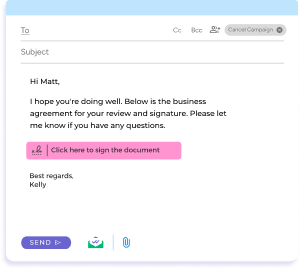 Send your Document for Signature